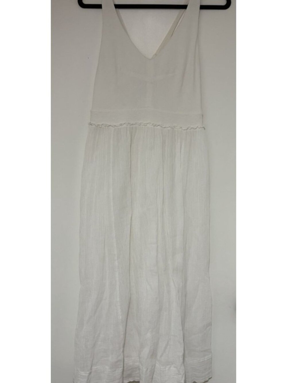 Anthropologie Saturday Sunday White Elina Women’s Maxi Cotton Gauze Dress Sz Med - Picture 3 of 11